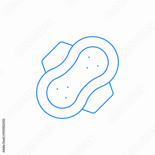 sanitary pad icon sign vector