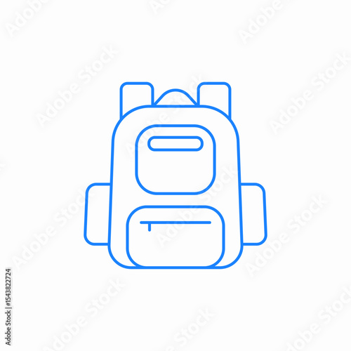 school bag icon sign vector