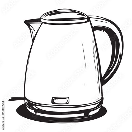 Electric kettle silhouette