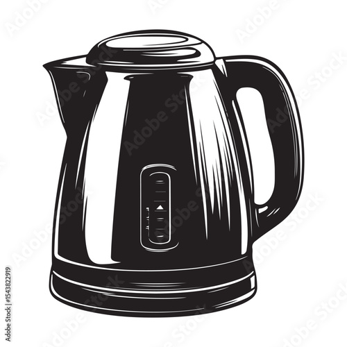 Electric kettle silhouette