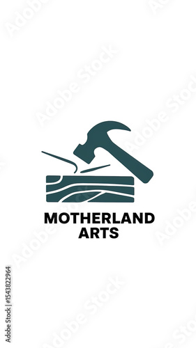 Wallpaper Mural Hammer hitting nail in wood isolated on transparent background Torontodigital.ca