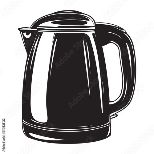 Electric kettle silhouette