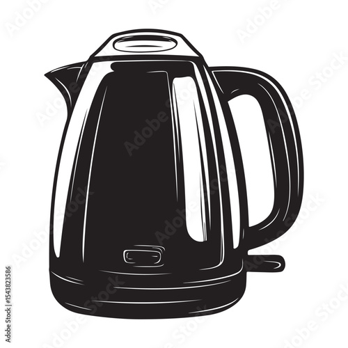 Electric kettle silhouette