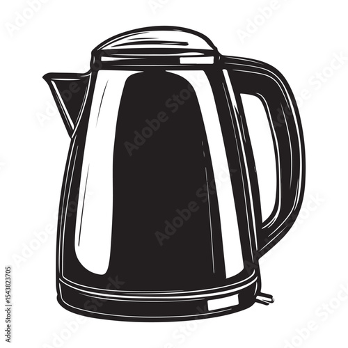 Electric kettle silhouette