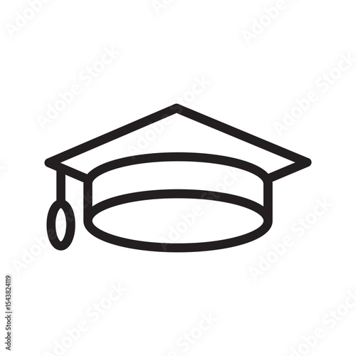 graduate college icon. toga cap icon. flat illustration vector icon