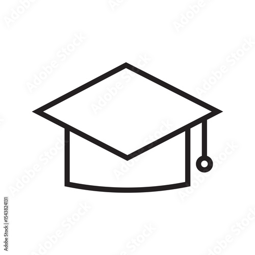 graduate college icon. toga cap icon. flat illustration vector icon