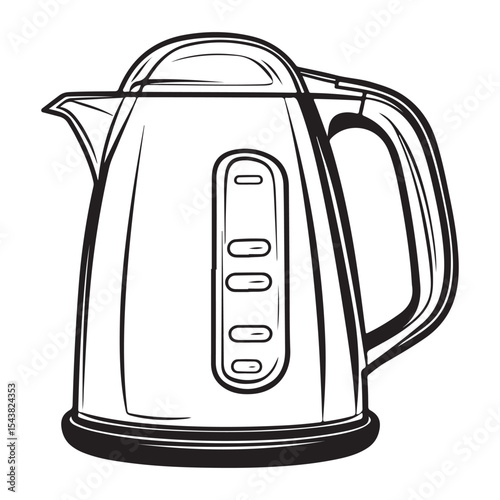 Electric kettle silhouette