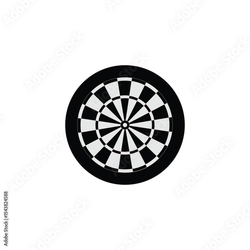 Dart Board  Flat Vector Images.