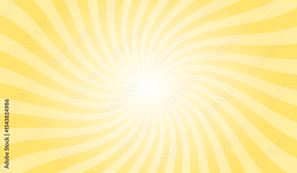 Yellow swirl sunburst background. Aureolin yellow radial retro glowing rays banner. Abstract retro whirlwind starburst vector abstract background. Twisted radial illustration. Yellow swirl sunburst background. Aureolin yellow radial retro glowing rays banner. Abstract retro whirlwind starburst vector abstract background. Twisted radial illustration.
