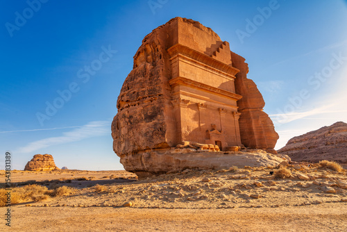 Tomb of the Lion of Kuza, Hegra, in AlUla, Saudi Arabia