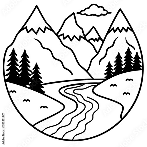 Mountain River Serenity