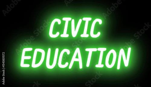 Discover Civic Education and Know Your Rights, Shape Your Future. animation video on a black background