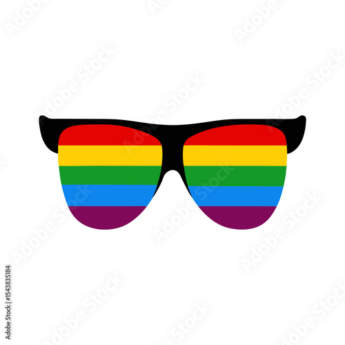 3d glasses isolated vector art illustration