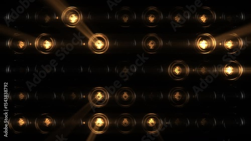Lights Flashing Wall Showtec VJ Stage Floodlight 4K Blinder Blinking Lights Flash Club Flashlights Disco Lights Matrix Beam Lights Bulb Halogen Headlamp Lamp Nightclub Turn Off On Loop