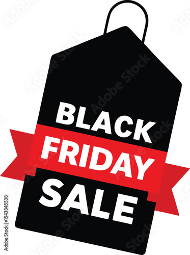 Black Friday Sale icon vector illustration