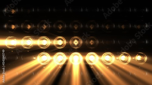 Lights Flashing Wall Showtec VJ Stage Floodlight 4K Blinder Blinking Lights Flash Club Flashlights Disco Lights Matrix Beam Lights Bulb Halogen Headlamp Lamp Nightclub Turn Off On Loop