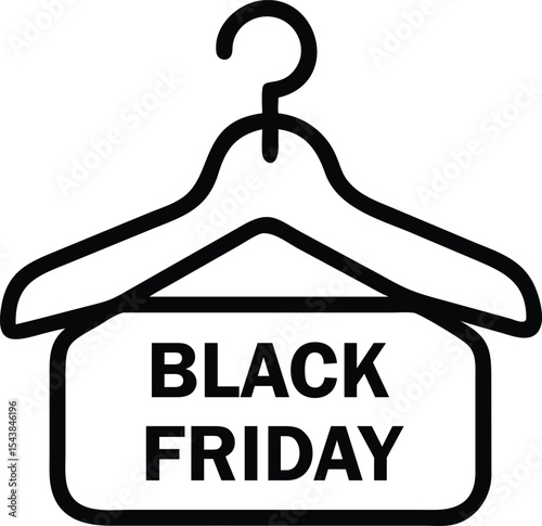 Black Friday Sale icon vector illustration