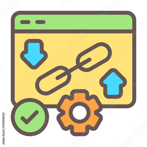 Backlink Vector Icon