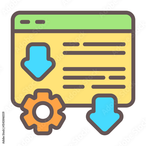 Landing Page Optimization Vector Icon