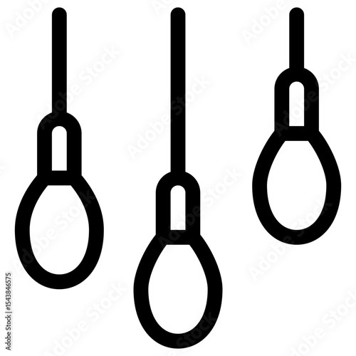 Set of Hanging Bulbs Icon