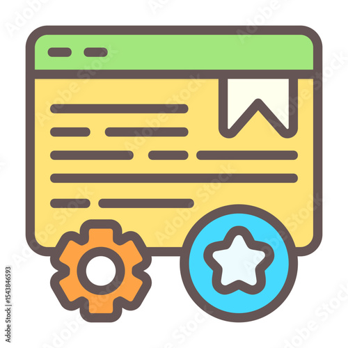 Schema Markup Vector Icon