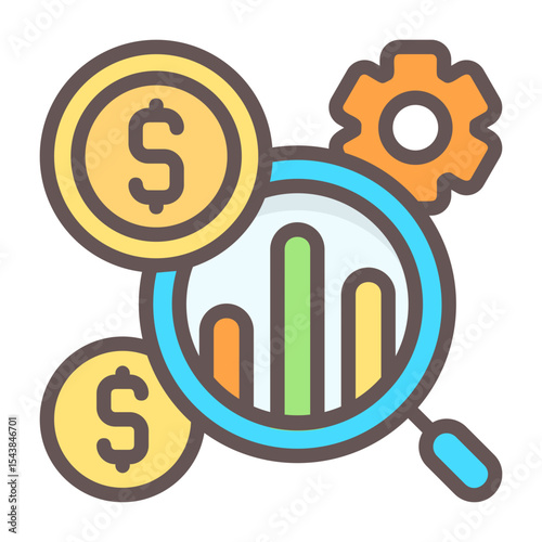 ROI Analysis Vector Icon