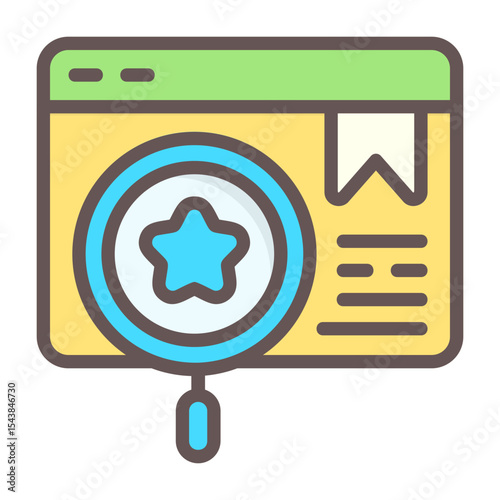 Page Rank Vector Icon