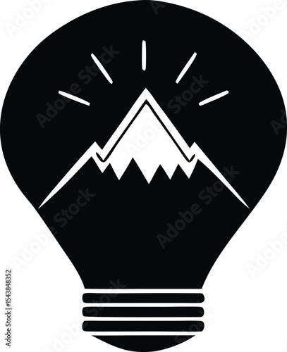 light bulb icon vector illustration
