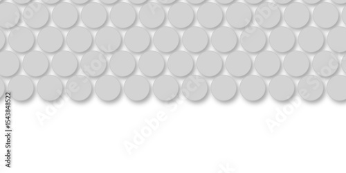 Grey tiles wall. round marble textures, ball tiles. Top view pavement circle block gray texture with seamless patterns floor background. Air Bubble wrap texture background. Textured Background.