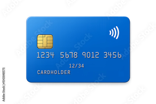 credit card isolated on white