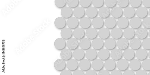 Grey tiles wall. round marble textures, ball tiles. Top view pavement circle block gray texture with seamless patterns floor background. Air Bubble wrap texture background. Textured Background.