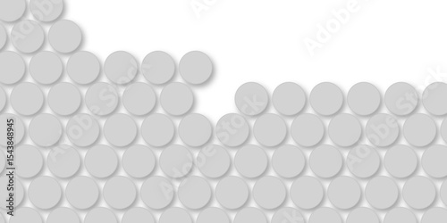 Grey tiles wall. round marble textures, ball tiles. Top view pavement circle block gray texture with seamless patterns floor background. Air Bubble wrap texture background. Textured Background.