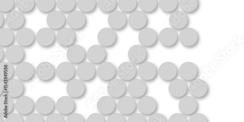 Grey tiles wall. round marble textures, ball tiles. Top view pavement circle block gray texture with seamless patterns floor background. Air Bubble wrap texture background. Textured Background.