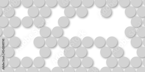 Grey tiles wall. round marble textures, ball tiles. Top view pavement circle block gray texture with seamless patterns floor background. Air Bubble wrap texture background. Textured Background.