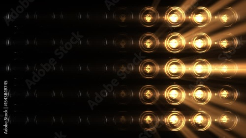 Lights Flashing Wall Showtec VJ Stage Floodlight 4K Blinder Blinking Lights Flash Club Flashlights Disco Lights Matrix Beam Lights Bulb Halogen Headlamp Lamp Nightclub Turn Off On Loop