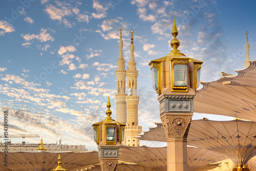 Prophets Mosque in Medina, in Saudi Arabia
