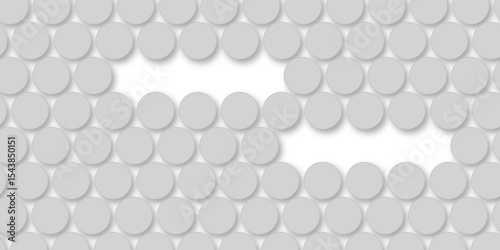 Grey tiles wall. round marble textures, ball tiles. Top view pavement circle block gray texture with seamless patterns floor background. Air Bubble wrap texture background. Textured Background.