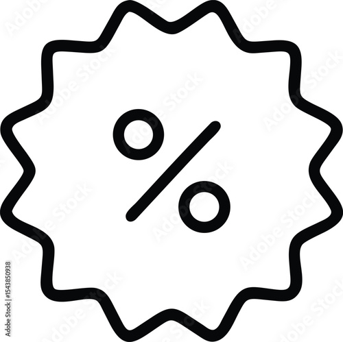 Discount Label outline icon