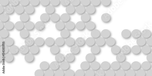Grey tiles wall. round marble textures, ball tiles. Top view pavement circle block gray texture with seamless patterns floor background. Air Bubble wrap texture background. Textured Background.