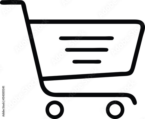 shopping cart icon vector