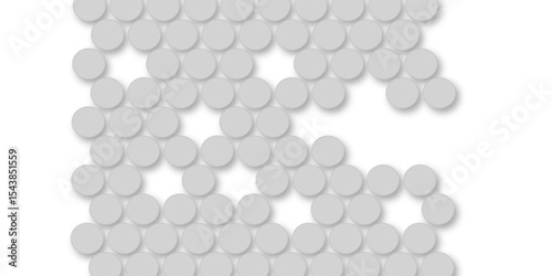 Grey tiles wall. round marble textures, ball tiles. Top view pavement circle block gray texture with seamless patterns floor background. Air Bubble wrap texture background. Textured Background.