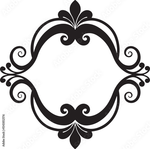 decorative frame with floral ornament