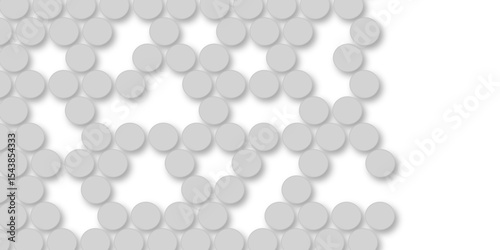 Grey tiles wall. round marble textures, ball tiles. Top view pavement circle block gray texture with seamless patterns floor background. Air Bubble wrap texture background. Textured Background.
