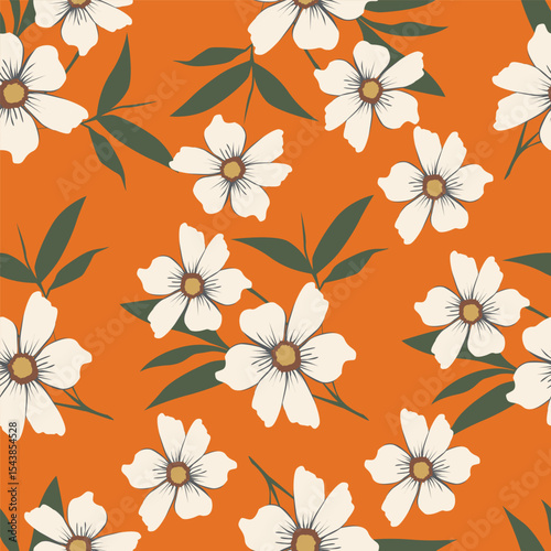 Wallpaper Mural textile design with beautiful decorative flowers pattern image Torontodigital.ca