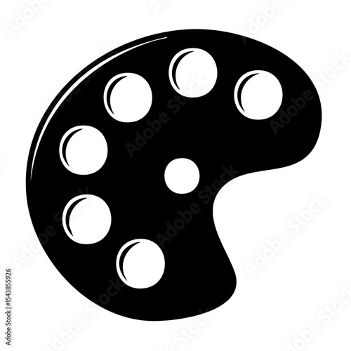 Solid Black Background for Graphic Design Elements or Creative Projects