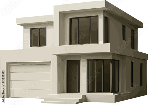 3d luxury house