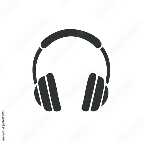 Studio Headphones Audio Equipment Musical Accessories Listening and Entertainment Illustration for Design Projects and Creative Compositions