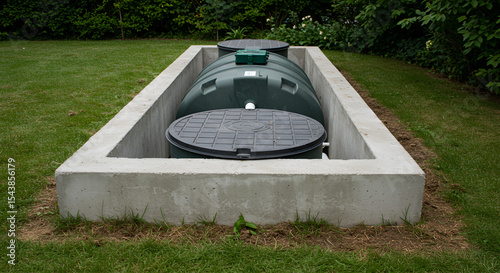 Septic Tank System Outdoor Installation