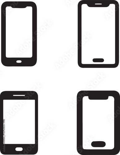 set of smart phones