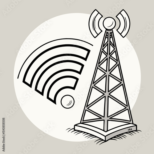 communication tower icon